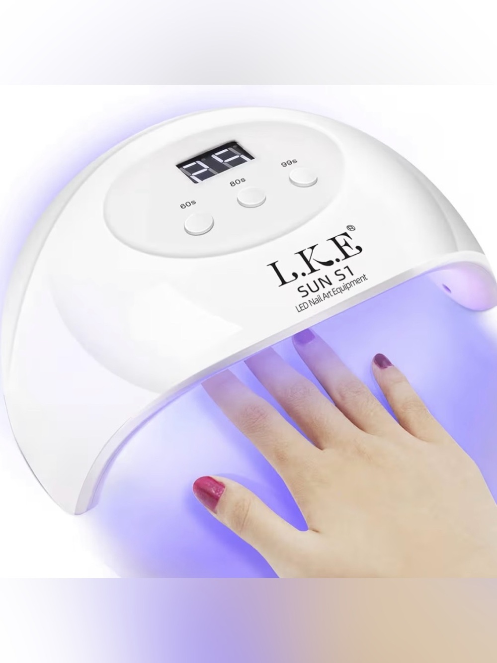 UV LED Nail Lamp, LKE Nail Dryer 72W Gel Nail Polish Curing Lamp